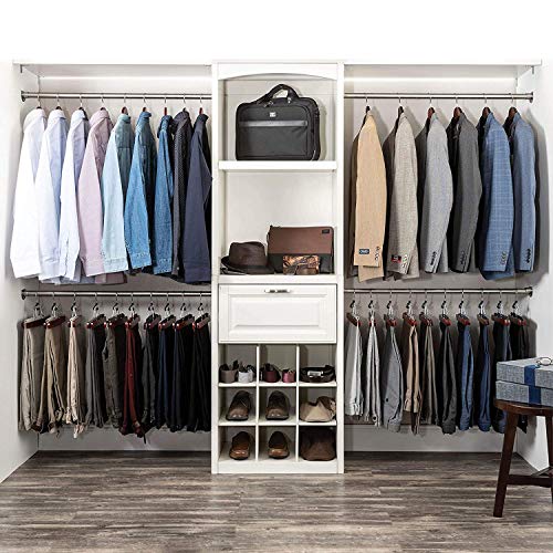 SUNFINE HANGER---High-Grade Wooden Shirt Hangers 20 Pack with Non Slip Pants Bar - Smooth Finish Solid Wood Coat Hanger with 360° Swivel Hook and Precisely Cut Notches for Camisole, Jacket, Pant, Dress Clothes Hangers
