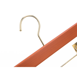 High-Grade Beech Wood Pants Hanger Matte Butter Scotch Finish