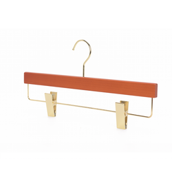High-Grade Beech Wood Pants Hanger Matte Butter Scotch Finish