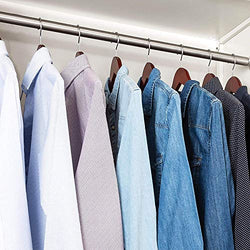 SUNFINE HANGER---High-Grade Wooden Shirt Hangers 20 Pack with Non Slip Pants Bar - Smooth Finish Solid Wood Coat Hanger with 360° Swivel Hook and Precisely Cut Notches for Camisole, Jacket, Pant, Dress Clothes Hangers