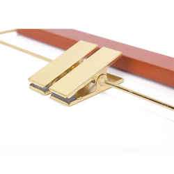 High-Grade Beech Wood Pants Hanger Matte Butter Scotch Finish