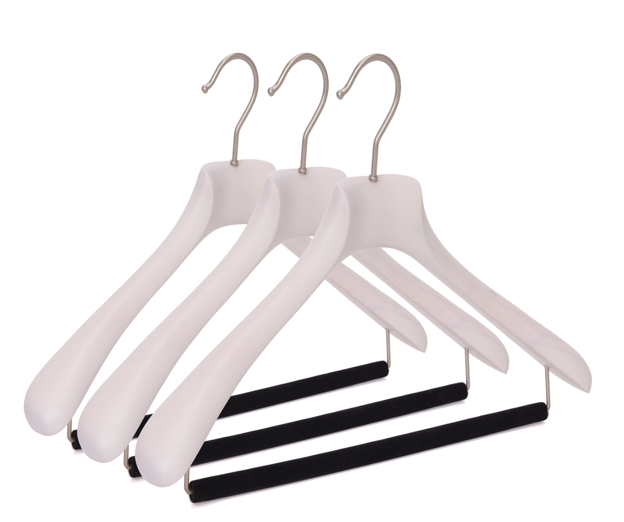 Luxury Wide Shoulder Wooden Hangers 2 Pack, with Locking Bar, Smooth Retro  Finish Wood Suit Hanger Coat Hanger for Closet, Holds Up to 20lbs, 360°