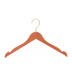 High-Grade Beech Wood Shirt Hanger Matte Butter Scotch Finish