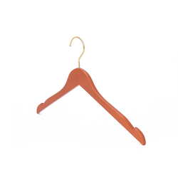 High-Grade Beech Wood Shirt Hanger Matte Butter Scotch Finish