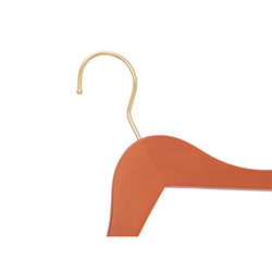High-Grade Beech Wood Shirt Hanger Matte Butter Scotch Finish