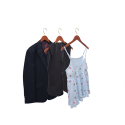 High-Grade Beech Wood Shirt Hanger Matte Butter Scotch Finish