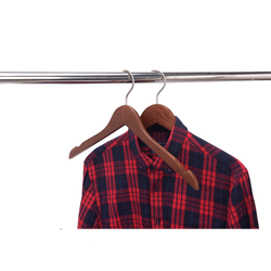 High-Grade Beech Wood Shirt Hanger Matte Walnut Finish