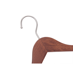 High-Grade Beech Wood Shirt Hanger Matte Walnut Finish