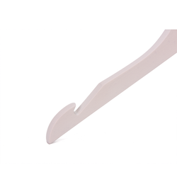High-Grade Beech Wood Shirt Hanger Matte White Wash Finish