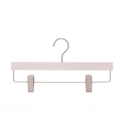 High-Grade Beech Wood Pants Hanger Matte White Wash Finish
