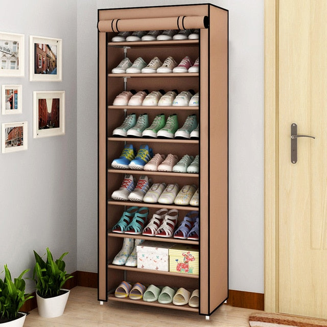 Multilayer Shoe Cabinet Dustproof Shoes Storage Closet Hallway Space-saving Shoerack Organizer Holder Home Furniture Shoe Rack