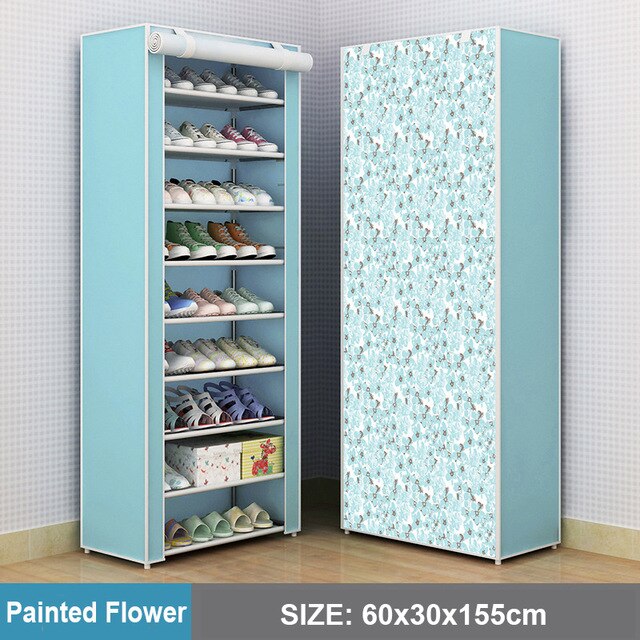 Multilayer Shoe Cabinet Dustproof Shoes Storage Closet Hallway Space-saving Shoerack Organizer Holder Home Furniture Shoe Rack