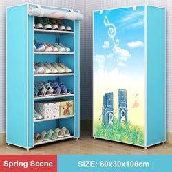 Multilayer Shoe Cabinet Dustproof Shoes Storage Closet Hallway Space-saving Shoerack Organizer Holder Home Furniture Shoe Rack