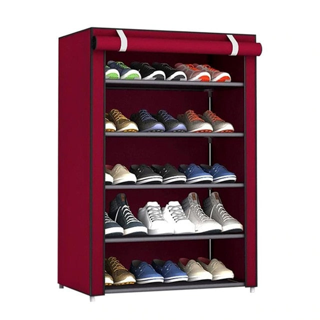 Multilayer Shoe Cabinet Dustproof Shoes Storage Closet Hallway Space-saving Shoerack Organizer Holder Home Furniture Shoe Rack