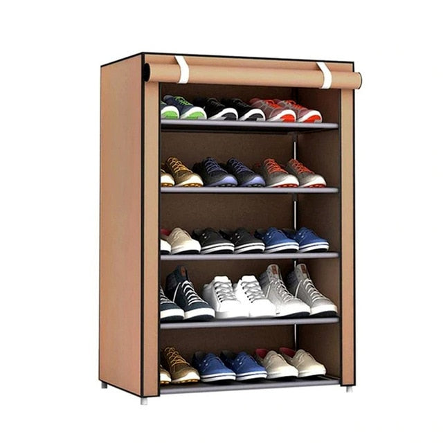 Multilayer Shoe Cabinet Dustproof Shoes Storage Closet Hallway Space-saving Shoerack Organizer Holder Home Furniture Shoe Rack