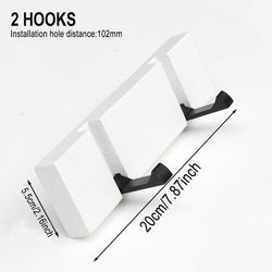 4/5/6 Hooks Wood Wall Hanger Coat Hooks Key Hook Holder Coat Hook Bedroom Door Hat Clothes Rack Hanger Kitchen Toilet Hook