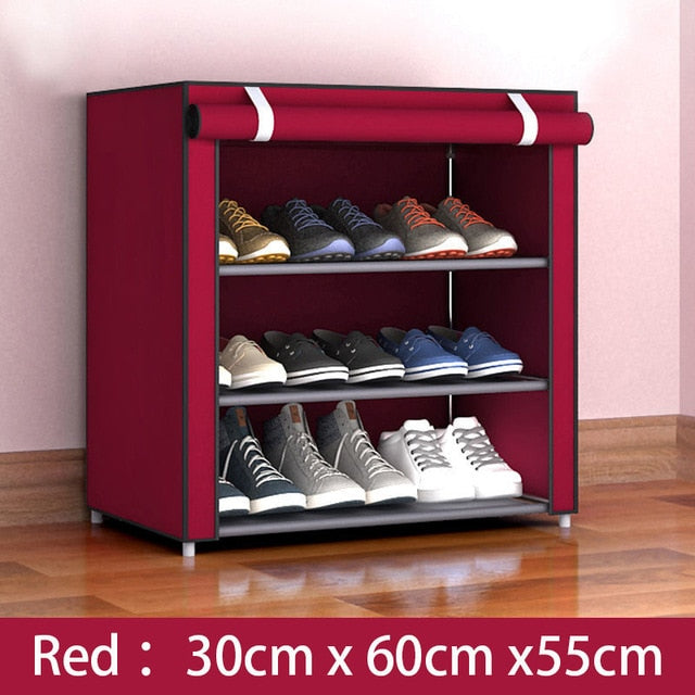 Multilayer Shoe Cabinet Dustproof Shoes Storage Closet Hallway Space-saving Shoerack Organizer Holder Home Furniture Shoe Rack